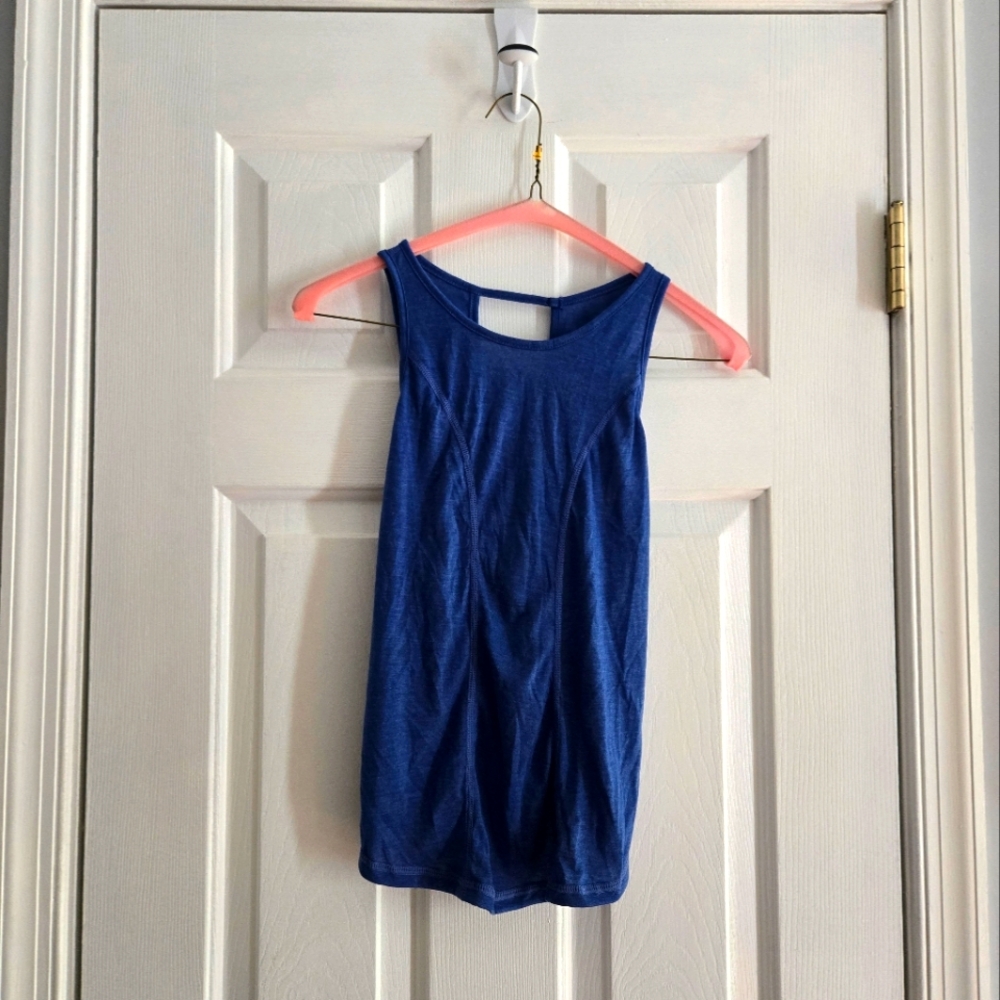 Royal Blue Open Back Tank Top Nwot